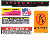 Decal Replacements - Hydrobikes